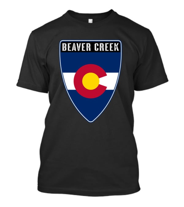 Beaver Creek Colorado Flag Shield Emblem T-Shirt