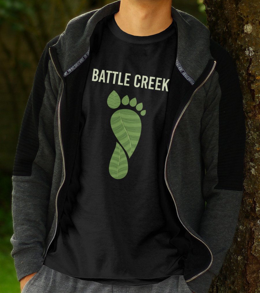 Battle Creek Eco Footprint Leaf T-Shirt