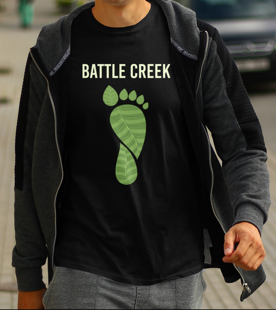 Battle Creek Eco Footprint Leaf T-Shirt