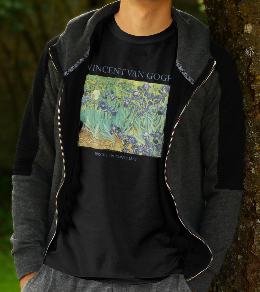 VINCENT VAN GOGH IRIS OIL ON CANVAS 1888 T-Shirt