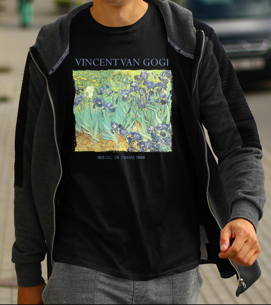VINCENT VAN GOGH IRIS OIL ON CANVAS 1888 T-Shirt