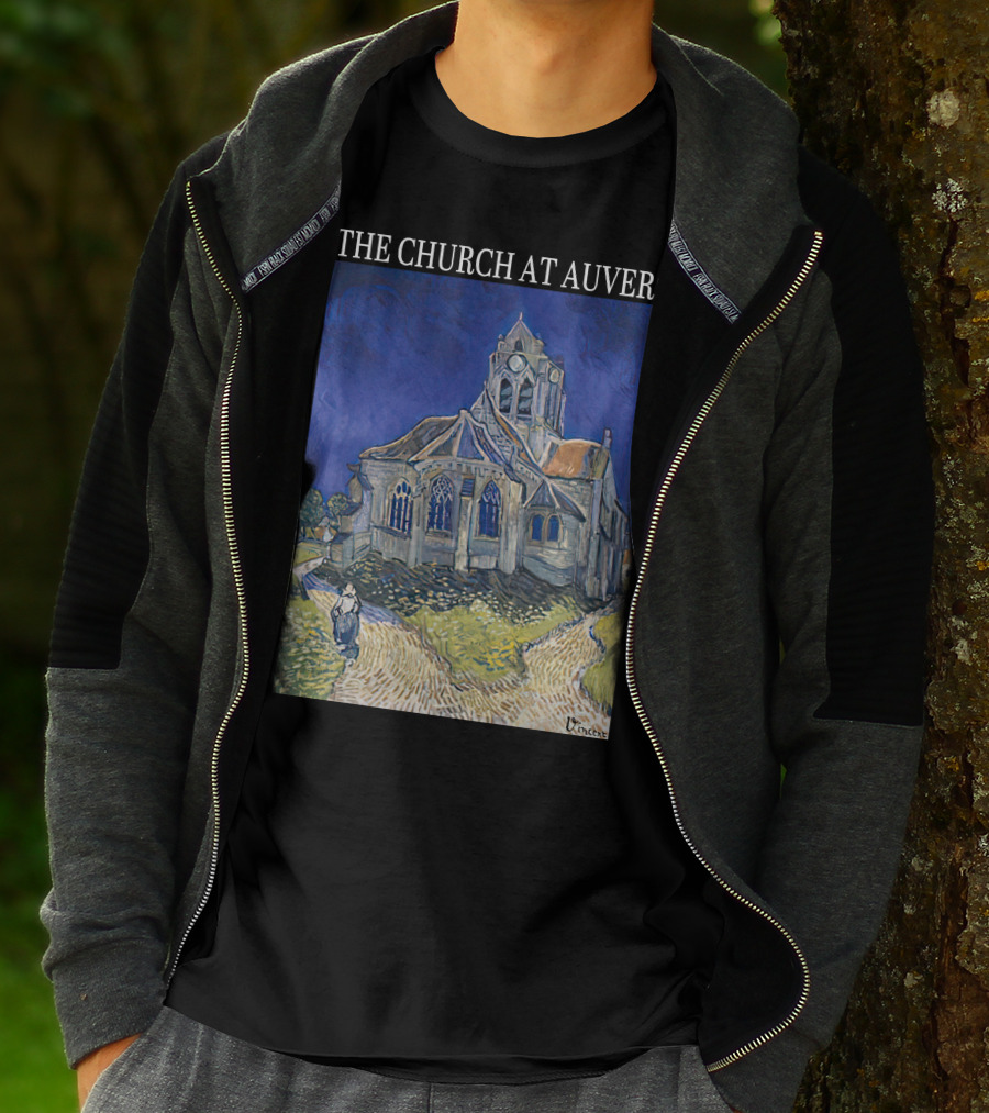 Van Gogh The Church At Auvers Painting By Vincent Van Gogh T-Shirt