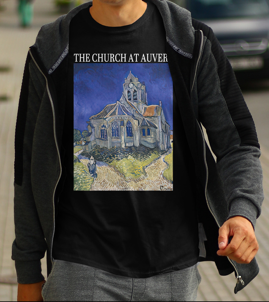 Van Gogh The Church At Auvers Painting By Vincent Van Gogh T-Shirt