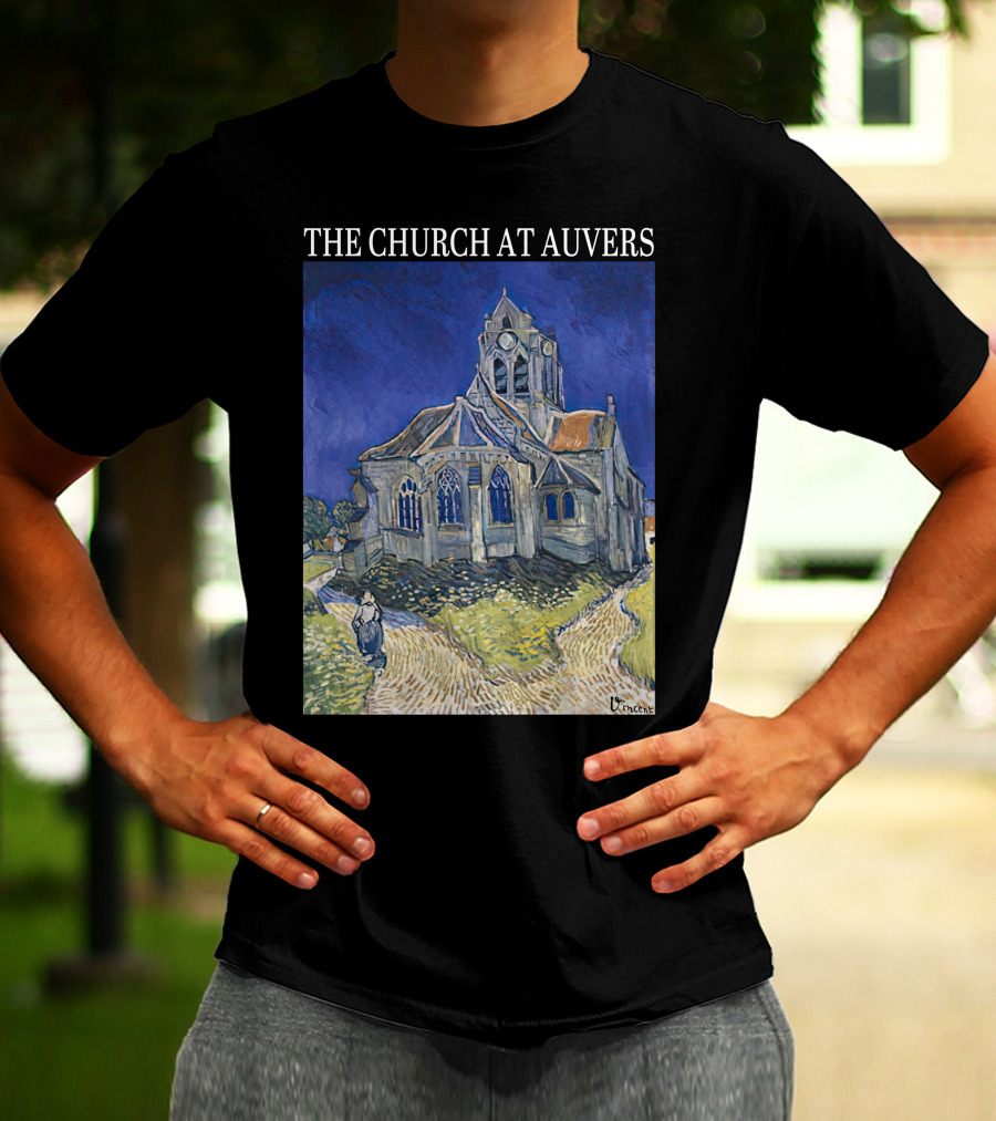 Van Gogh The Church At Auvers Painting By Vincent Van Gogh T-Shirt