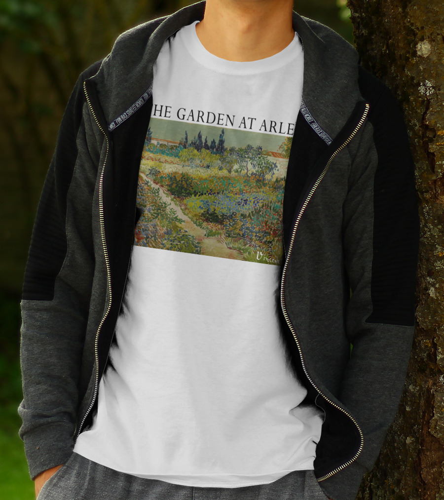The Garden At Arles Vincent Van Gogh Vincent Signature T-Shirt