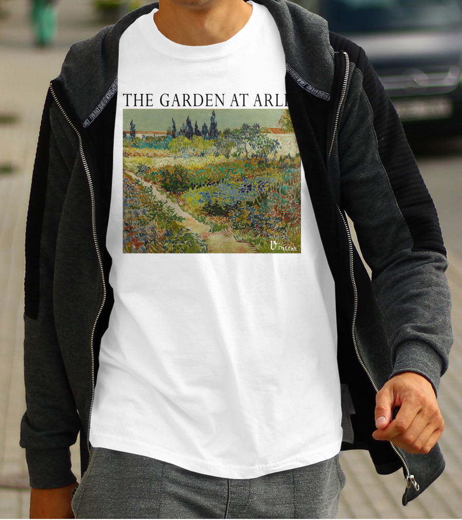 The Garden At Arles Vincent Van Gogh Vincent Signature T-Shirt