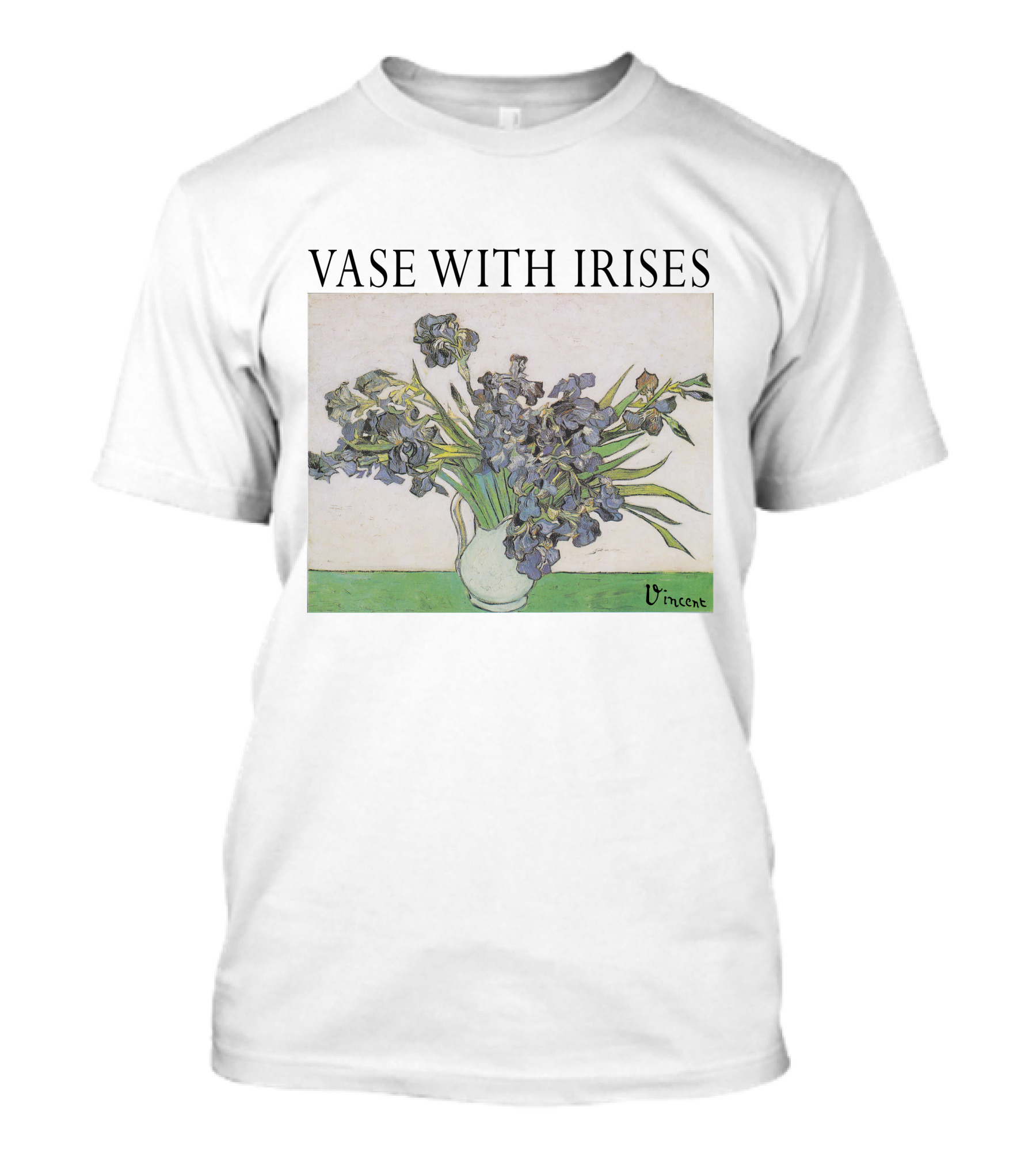 Vase With Irises Vincent T-Shirt