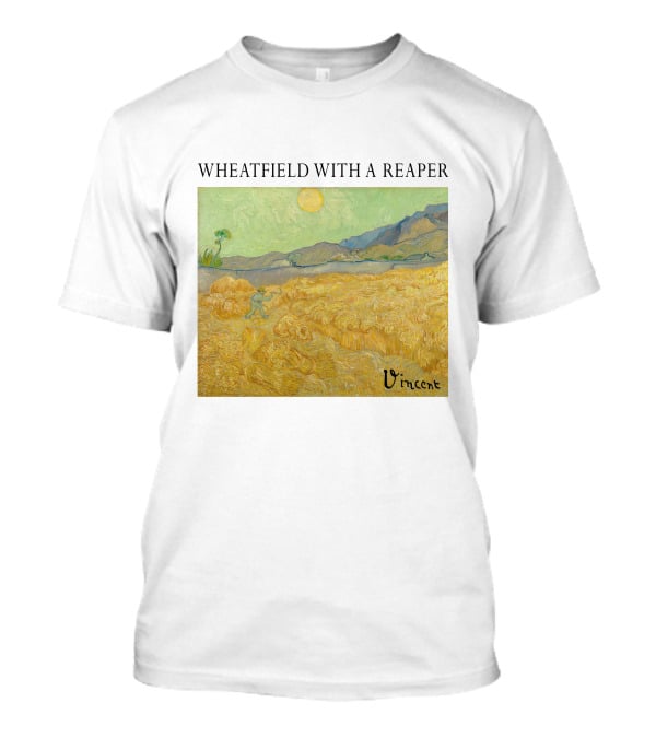 Wheatfield With A Reaper Vincent T-Shirt