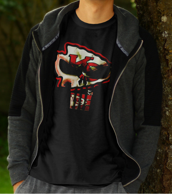 Kansas City Chiefs KC Skull T-Shirt