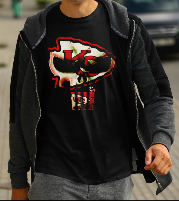 Kansas City Chiefs KC Skull T-Shirt