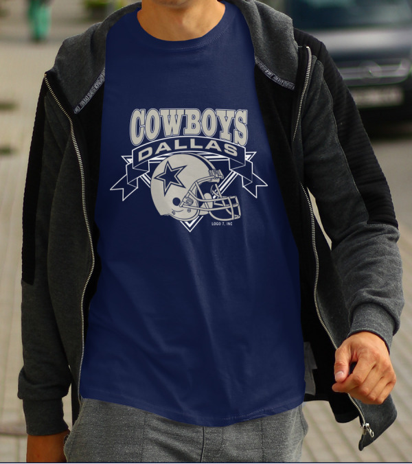 Dallas Cowboys Logo 7 Inc Helmet Star T-Shirt