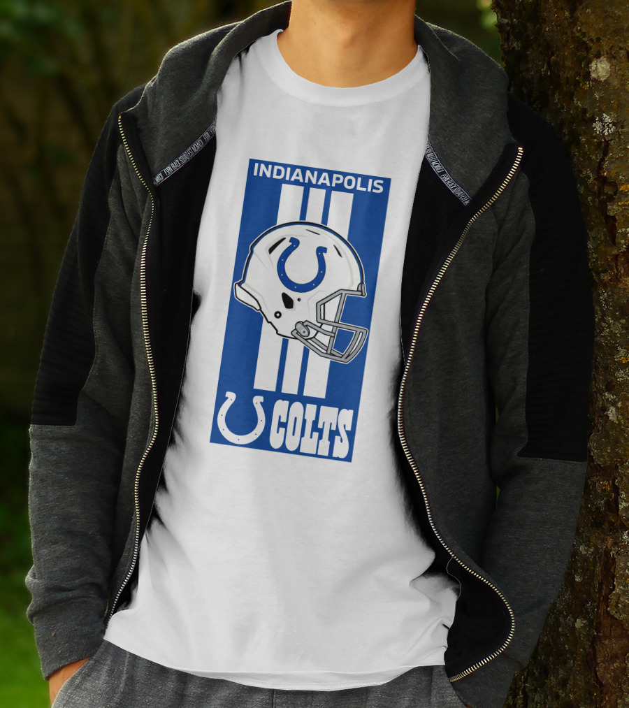 Indianapolis Colts Helmet Logo T-Shirt
