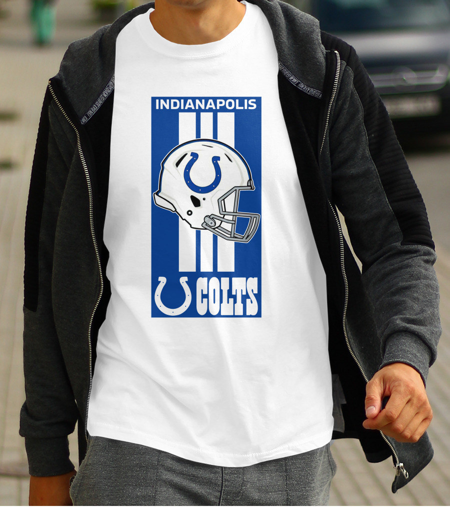 Indianapolis Colts Helmet Logo T-Shirt