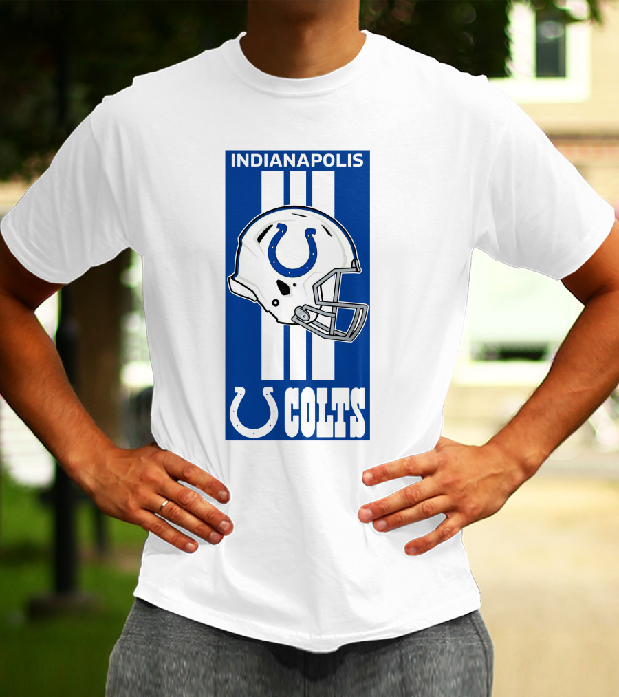 Indianapolis Colts Helmet Logo T-Shirt