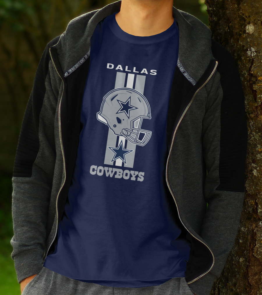Dallas Cowboys Helmet Star Emblem T-Shirt