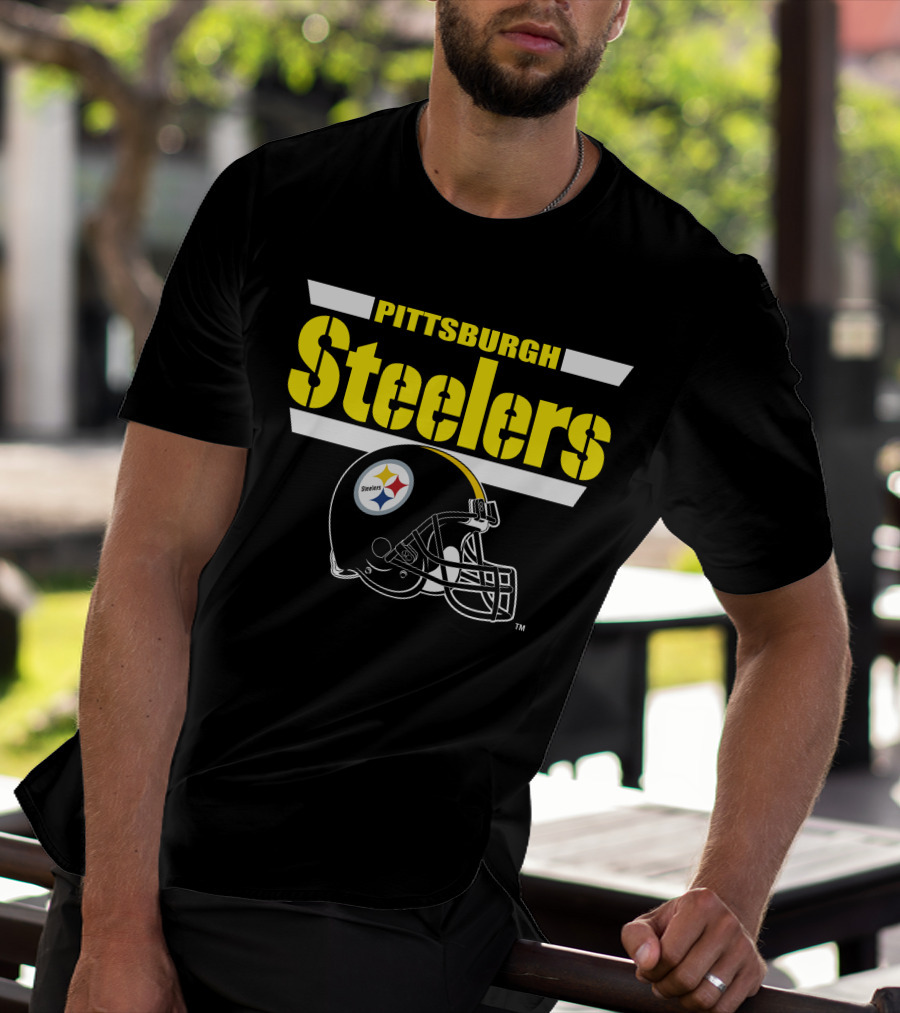 Pittsburgh Steelers Helmet Logo NFL Fan Gear T-Shirt