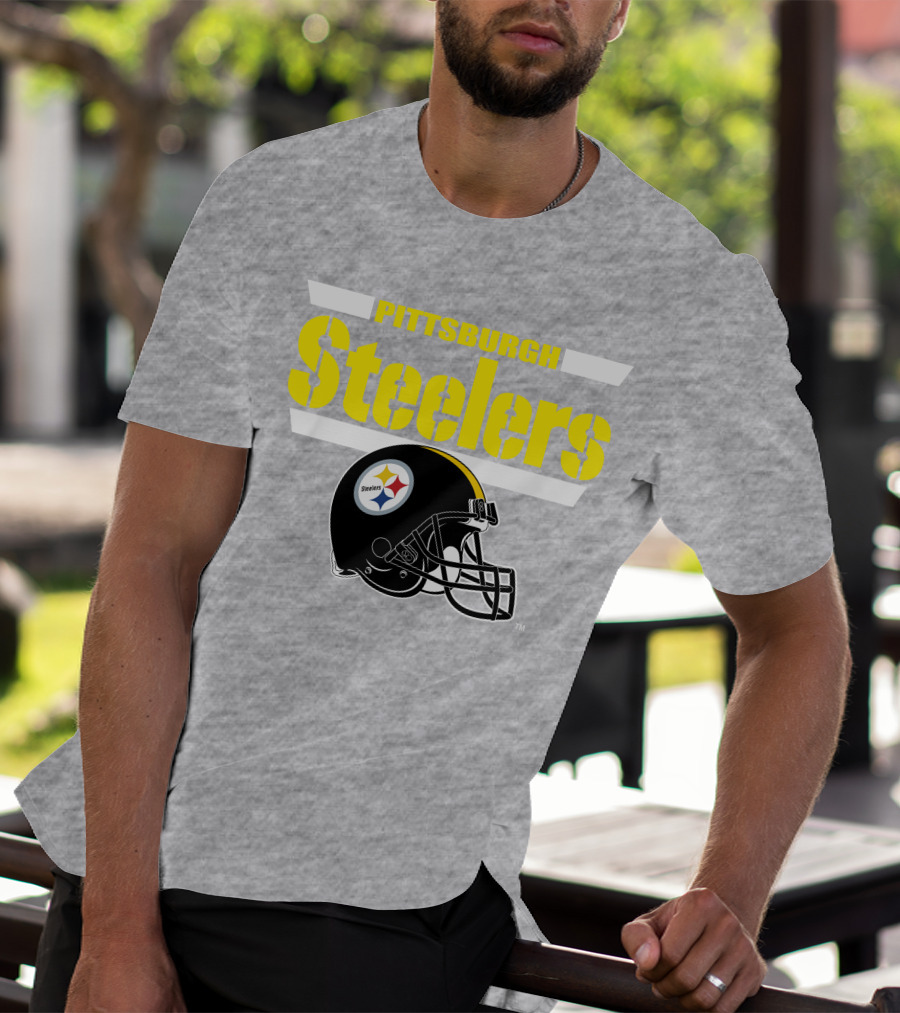 Pittsburgh Steelers Football Helmet NFL Team T-Shirt