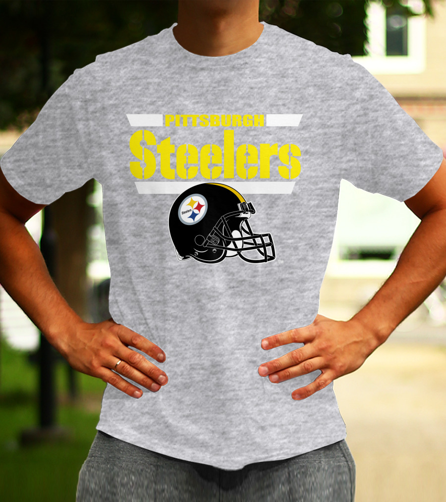 Pittsburgh Steelers Football Helmet NFL Team T-Shirt