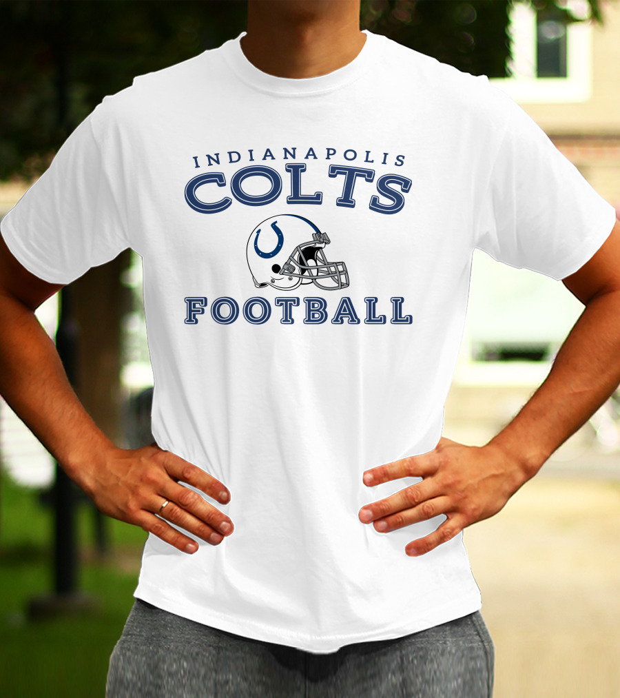 Indianapolis Colts Football Helmet T-Shirt