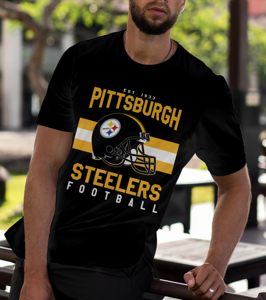 Pittsburgh Steelers Football Est. 1933 Helmet T-Shirt