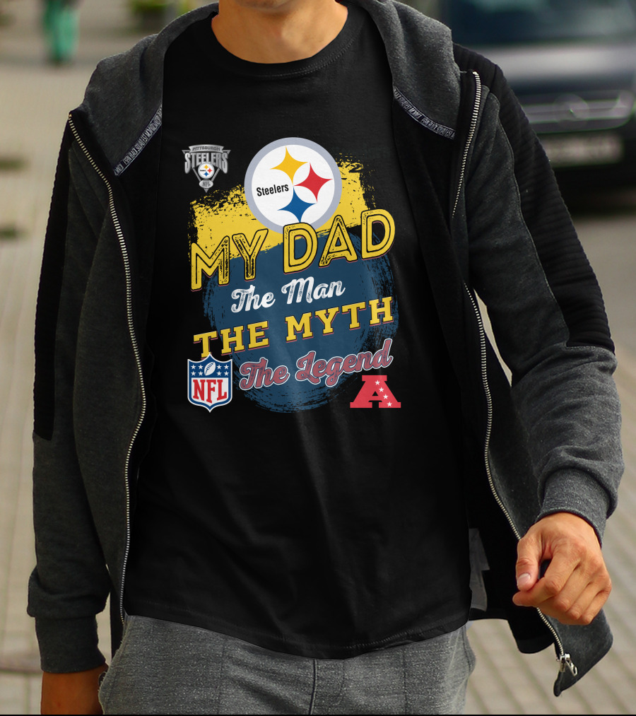 Steelers My Dad The Man The Myth The Legend NFL AFC T-Shirt