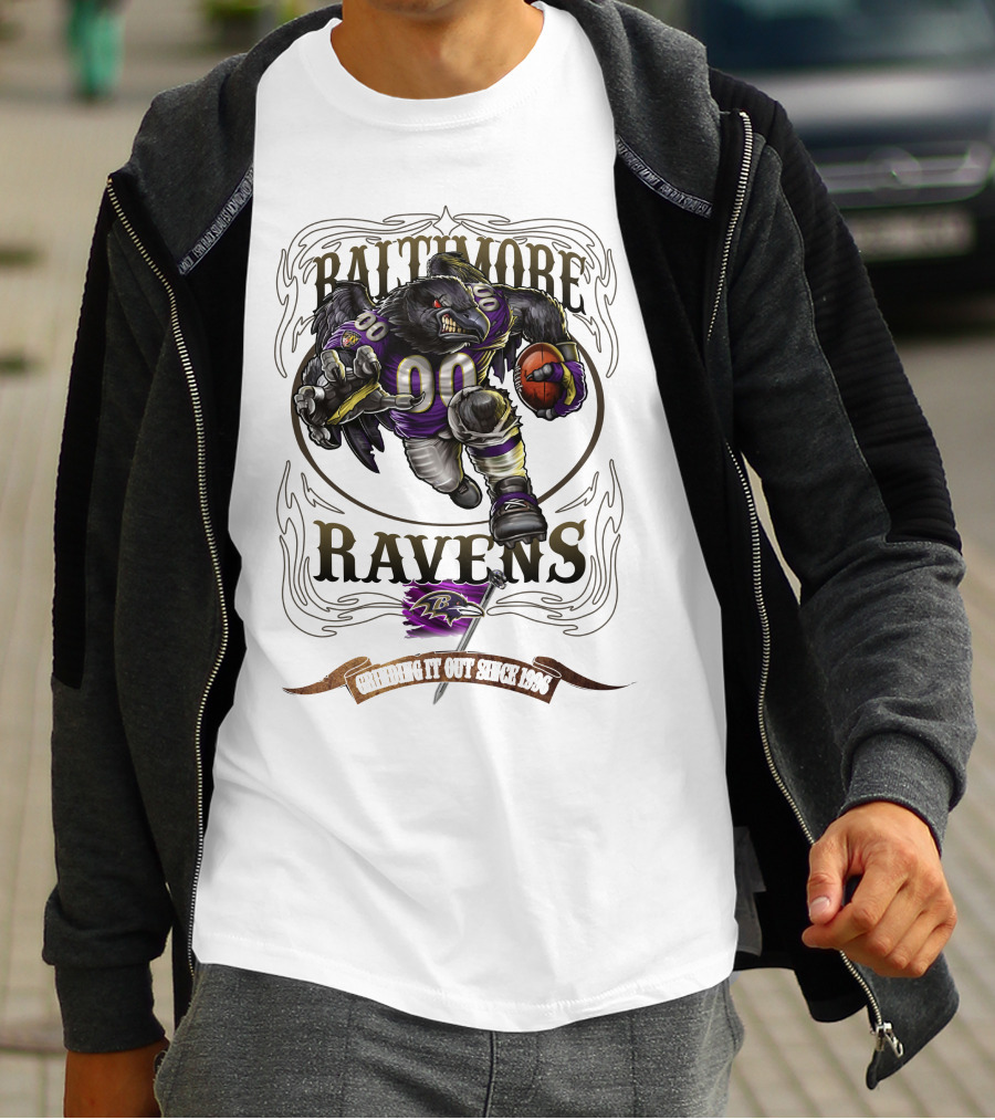 Baltimore Ravens Grinding It Out Since 1996 T-Shirt
