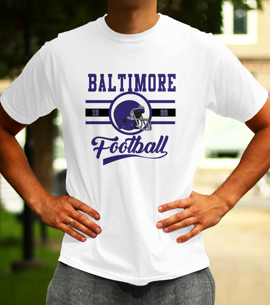 Baltimore Ravens Football 1996 Helmet T-Shirt