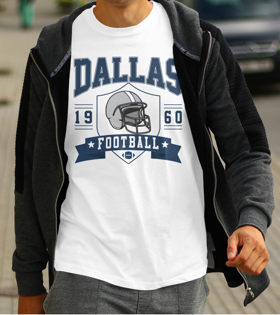 Dallas Football 1960 Helmet T-Shirt