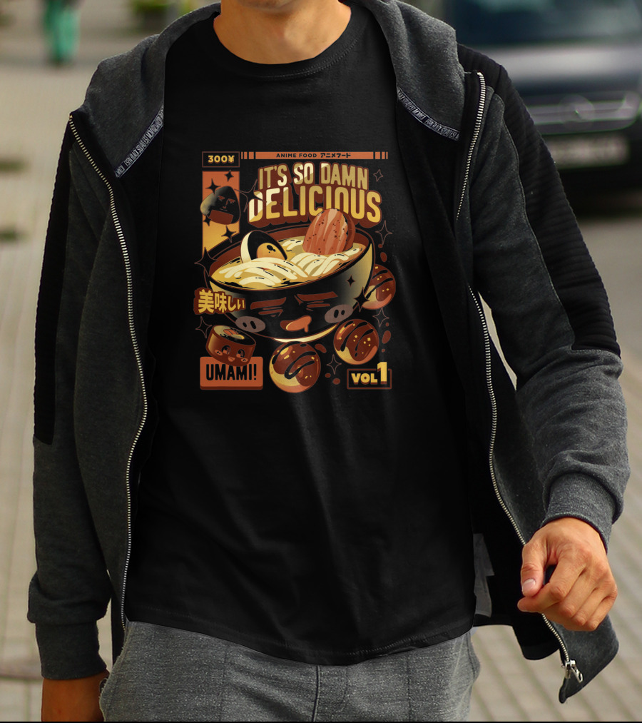 300x Anime Food It's So Damn Delicious Umami Vol 1 T-Shirt