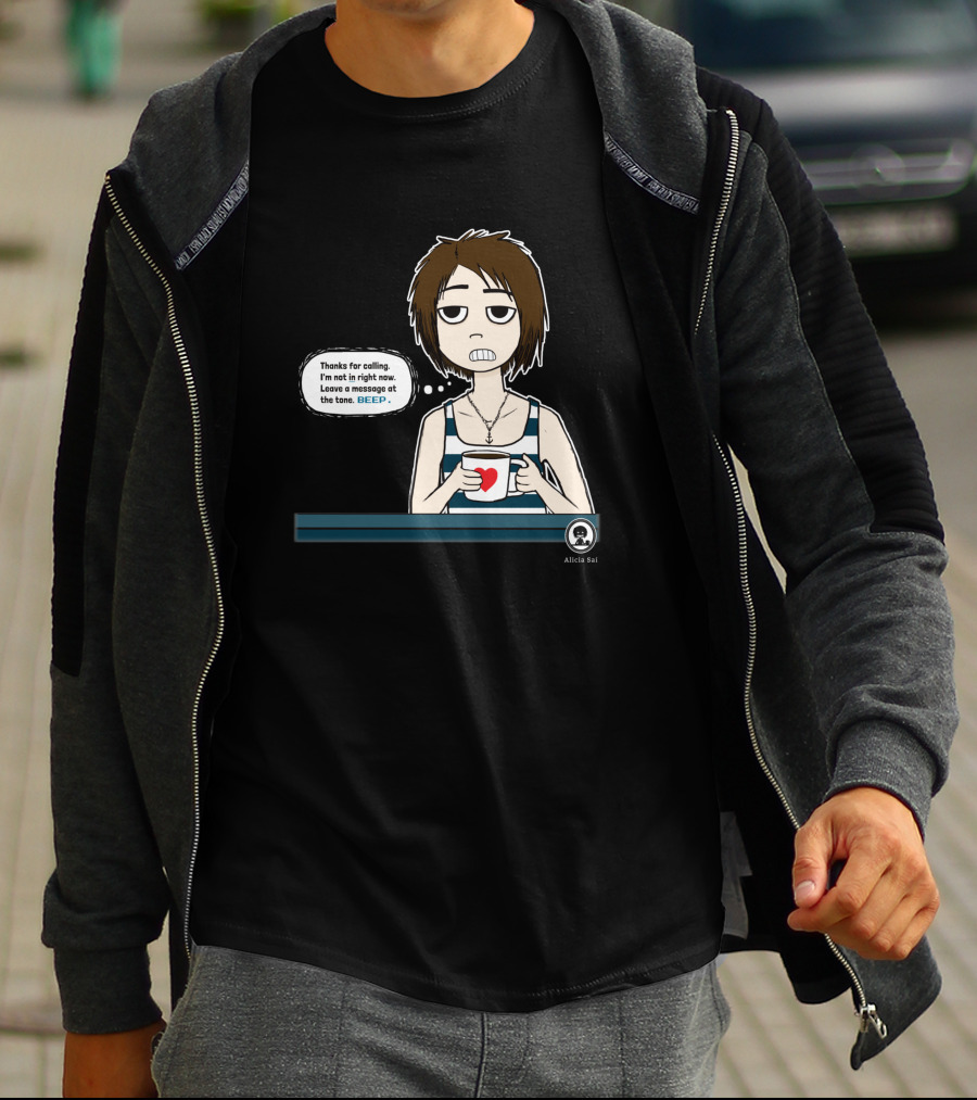 Thanks For Calling BEEP Coffee Character Alicia Sai T-Shirt