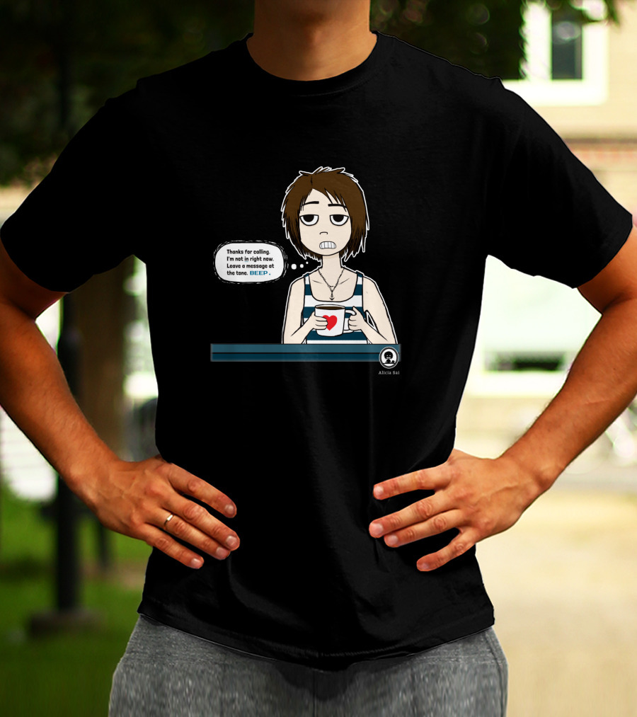 Thanks For Calling BEEP Coffee Character Alicia Sai T-Shirt