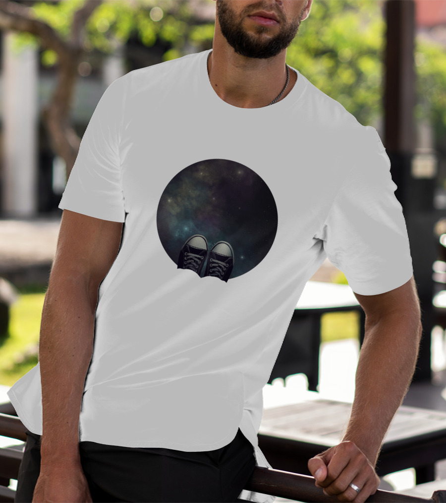 At The Edge Of The Universe 191686 Stars Converse Shoes Galaxy T-Shirt