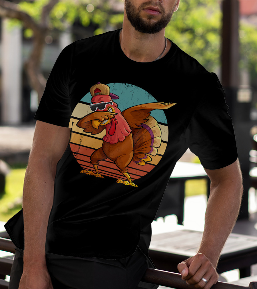 Thanksgiving Turkey Dabbing In Sunglasses And Hat T-Shirt