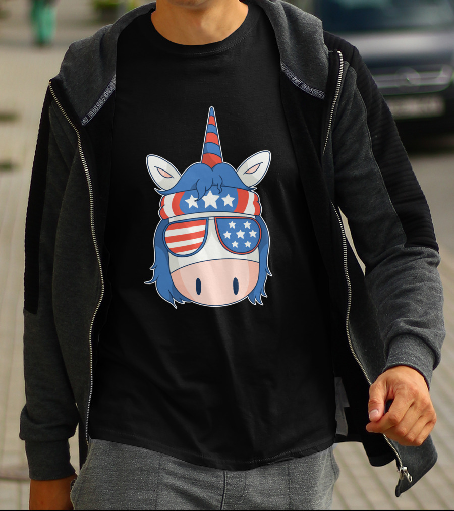 American Unicorn Stars And Stripes 1379084 T-Shirt