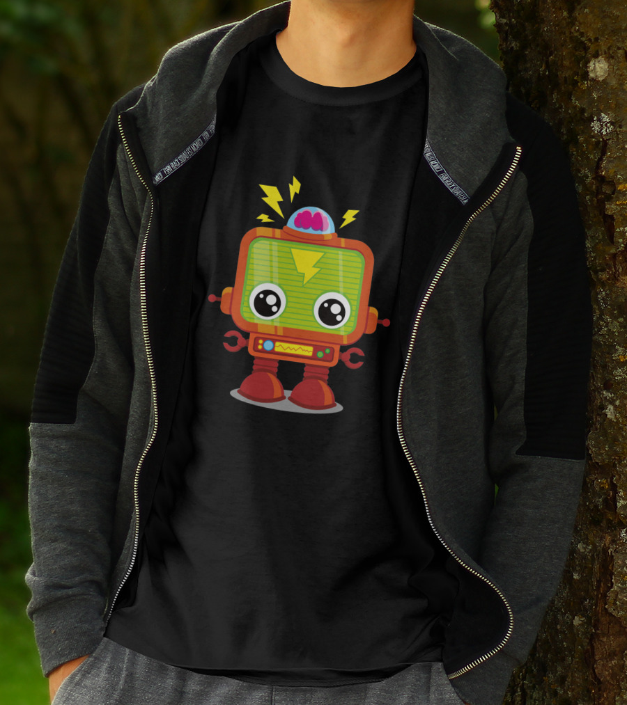 Baby Robot 29128 Lightning Brain Power T-Shirt