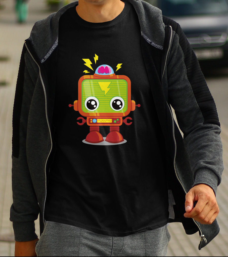 Baby Robot 29128 Lightning Brain Power T-Shirt