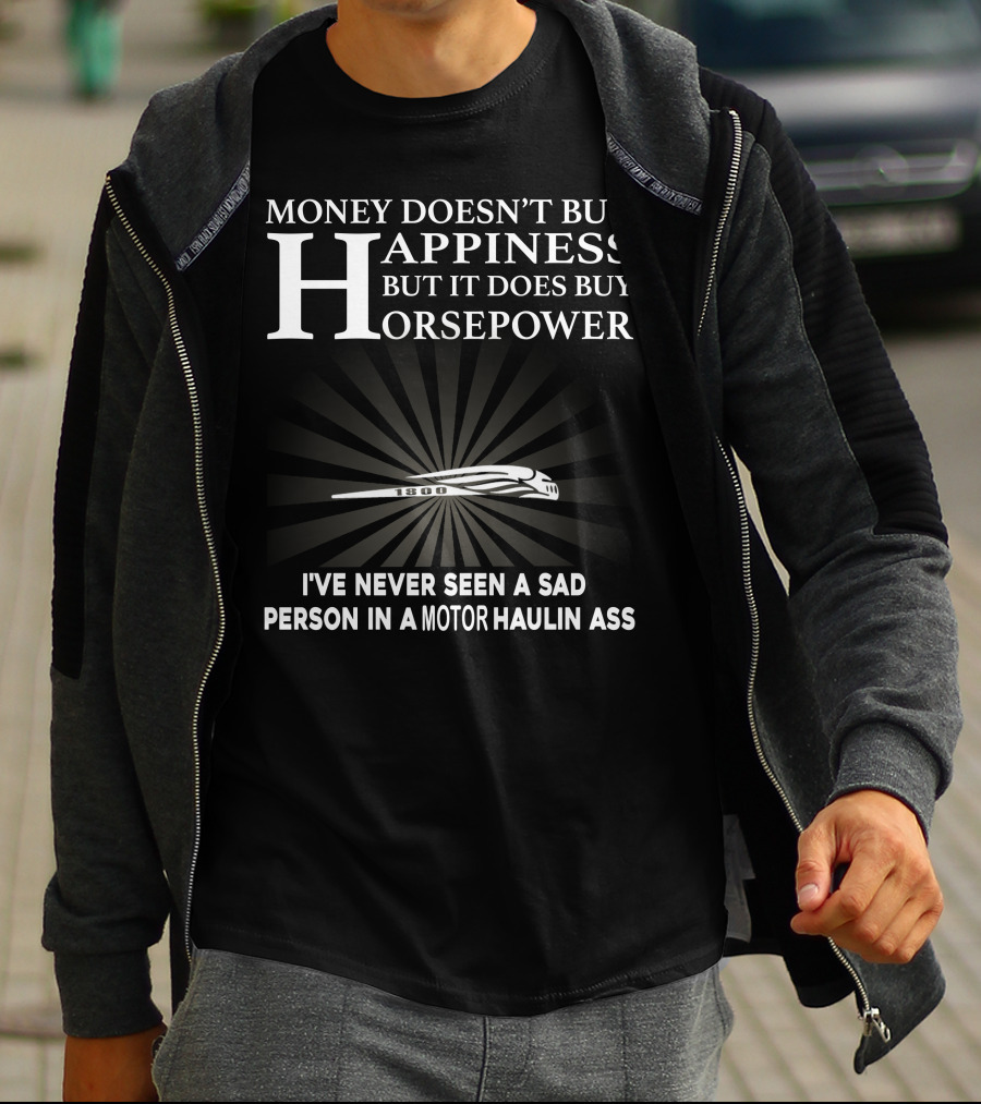 Money Doesn't Buy Happiness But It Does Buy Horsepower Honda VTX1800 T-Shirt