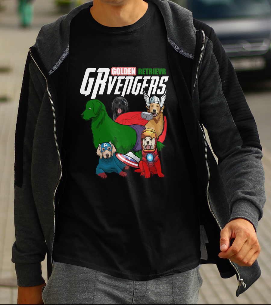 GOLDEN RETRIEVR GRVENGERS T-Shirt