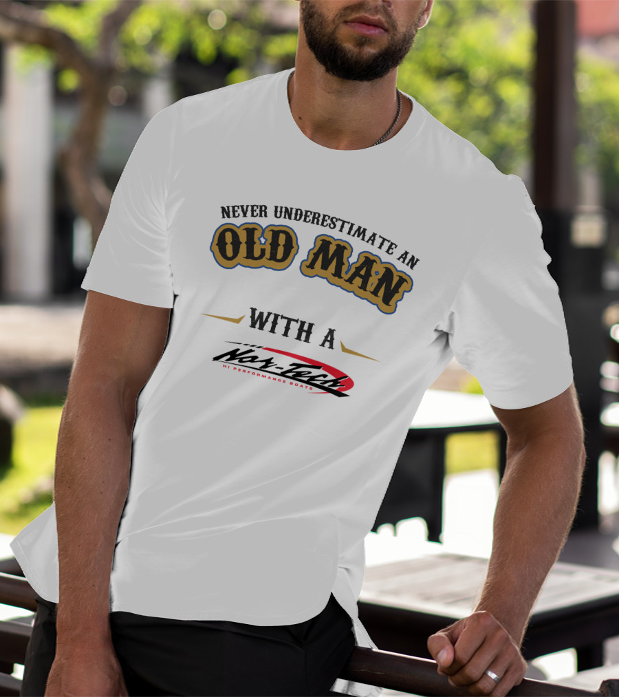 Never Underestimate An Old Man With A Nor-Tech Hi Performance Boats T-Shirt