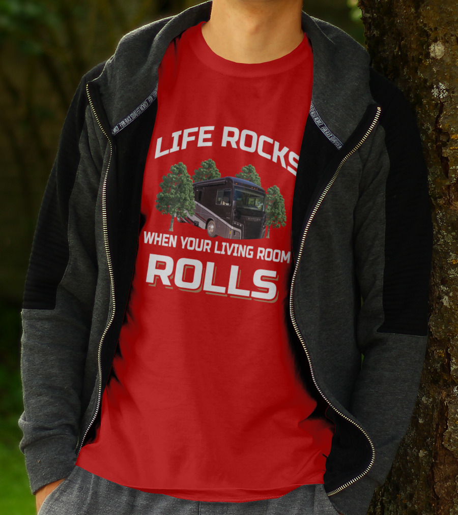 Life Rocks When Your Living Room Rolls Winnebago Forza T-Shirt