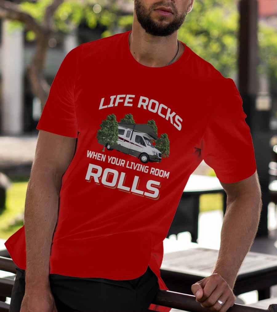 Life Rocks When Your Living Room Rolls Winnebago Vita T-Shirt
