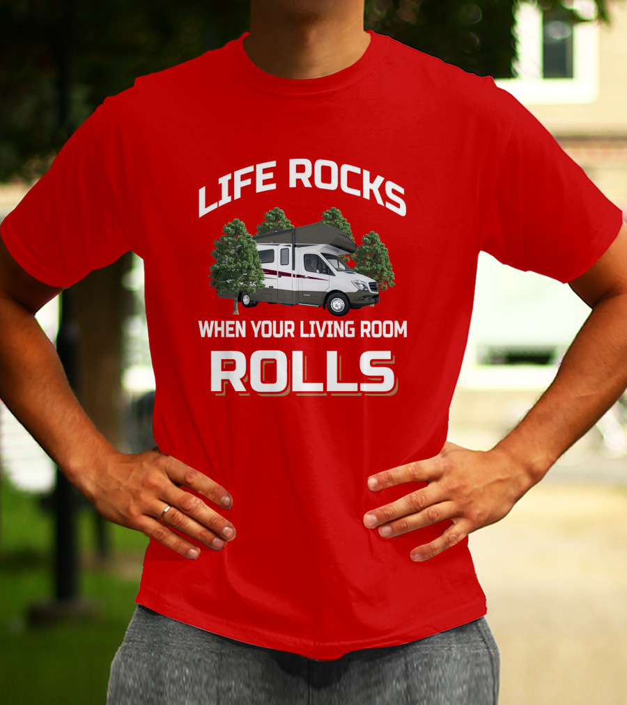 Life Rocks When Your Living Room Rolls Winnebago Vita T-Shirt