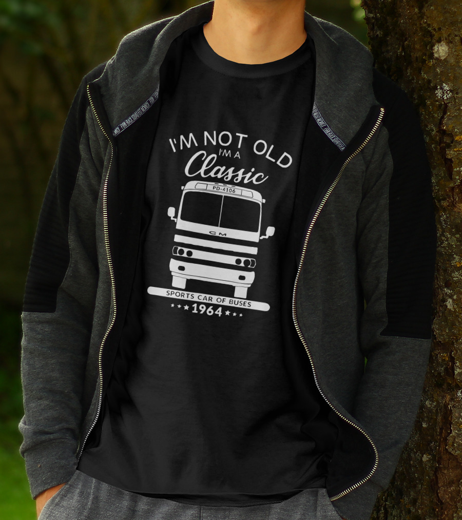 I'm Not Old I'm A Classic GM PD 4106 1964 Sports Car Of Buses T-Shirt