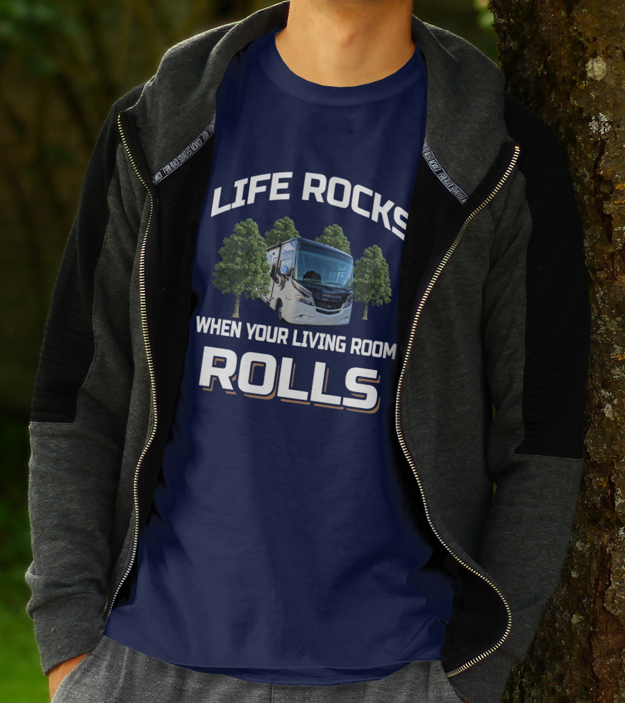 Life Rocks When Your Living Room Rolls Precept 29v T-Shirt