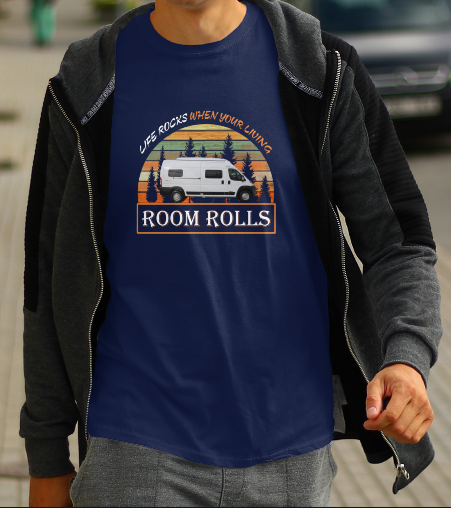 Life Rocks When Your Living Room Rolls Winnebago Solis 59P T-Shirt