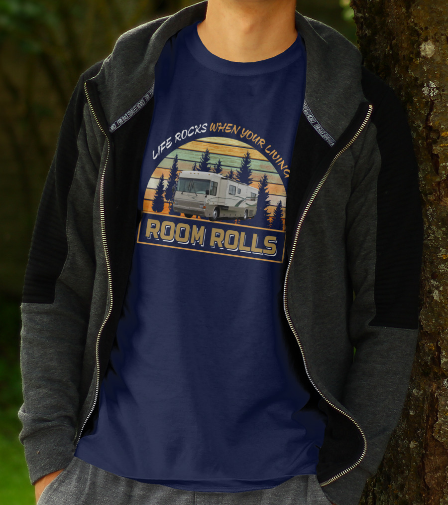 Life Rocks When Your Living Room Rolls Country Coach Allure T-Shirt