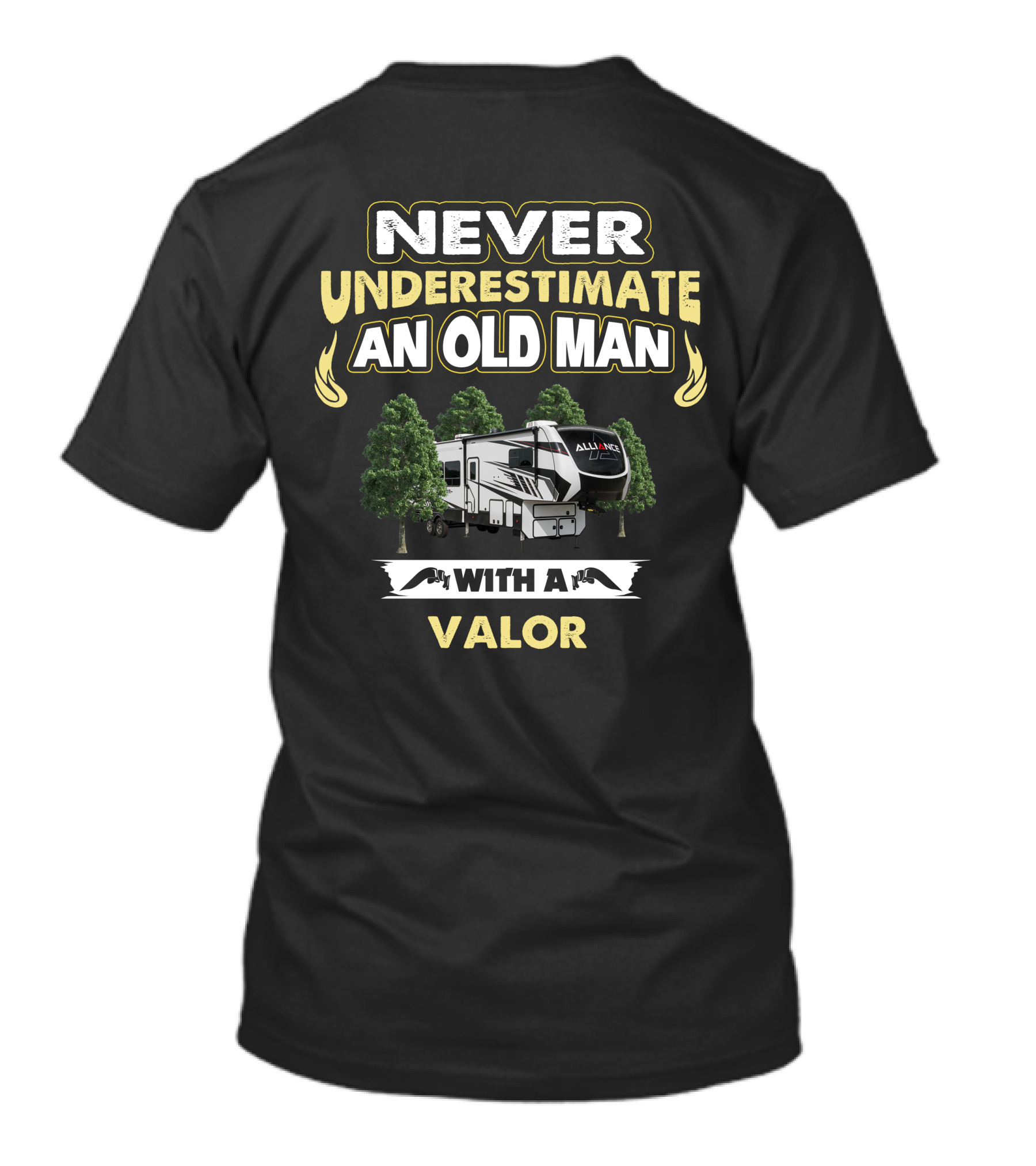 Never Underestimate An Old Man With An Alliance Valor T-Shirt