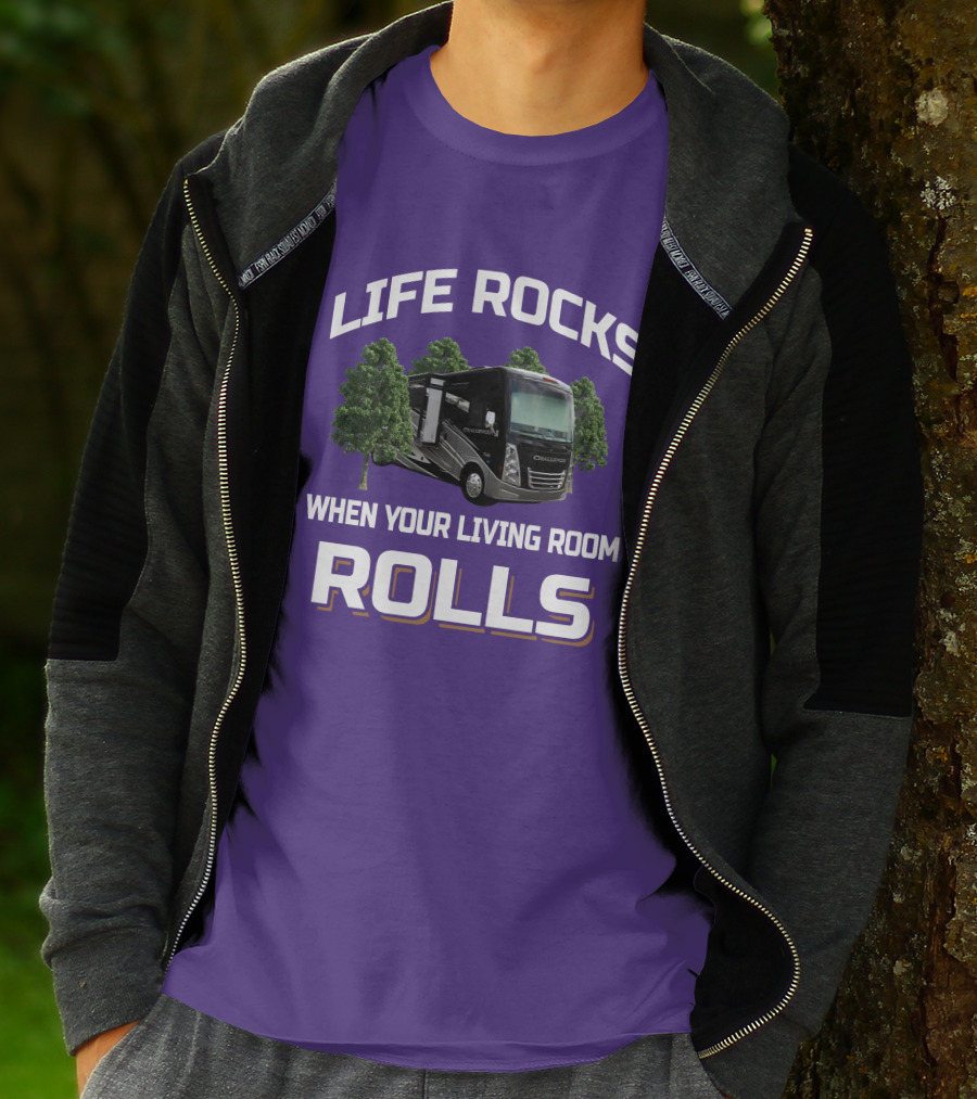 Life Rocks When Your Living Room Rolls Thor Challenger T-Shirt