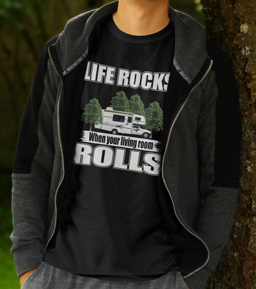 LIFE ROCKS When Your Living Room ROLLS Toyota Warrior 1991 T-Shirt