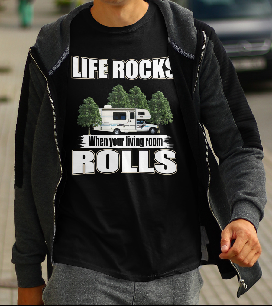 LIFE ROCKS When Your Living Room ROLLS Toyota Warrior 1991 T-Shirt